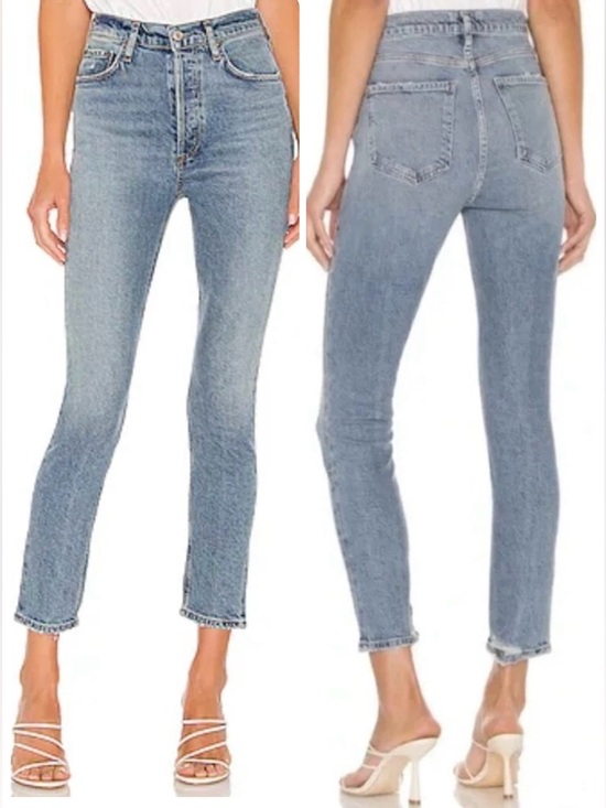 AGOLDE Nico High Rise Slim Fit Jeans Chronicle - Picture 2 of 12